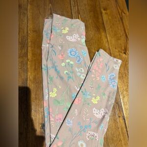 Women's Floral Fabletic Athletic Leggings Size M